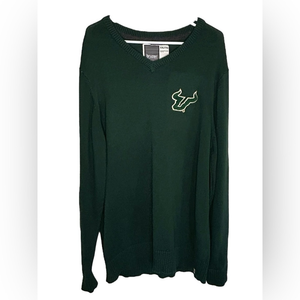 Bruzer University Of South Florida(USF) Bulls Sweater Green Men’s Size XXL